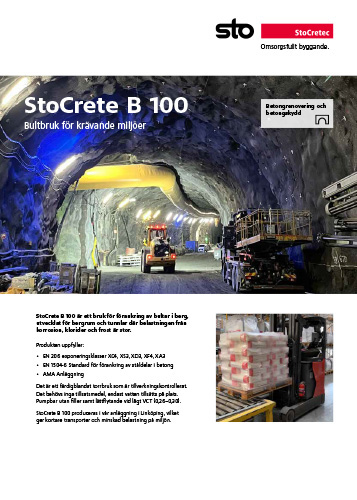 Bultbruket StoCrete B 100