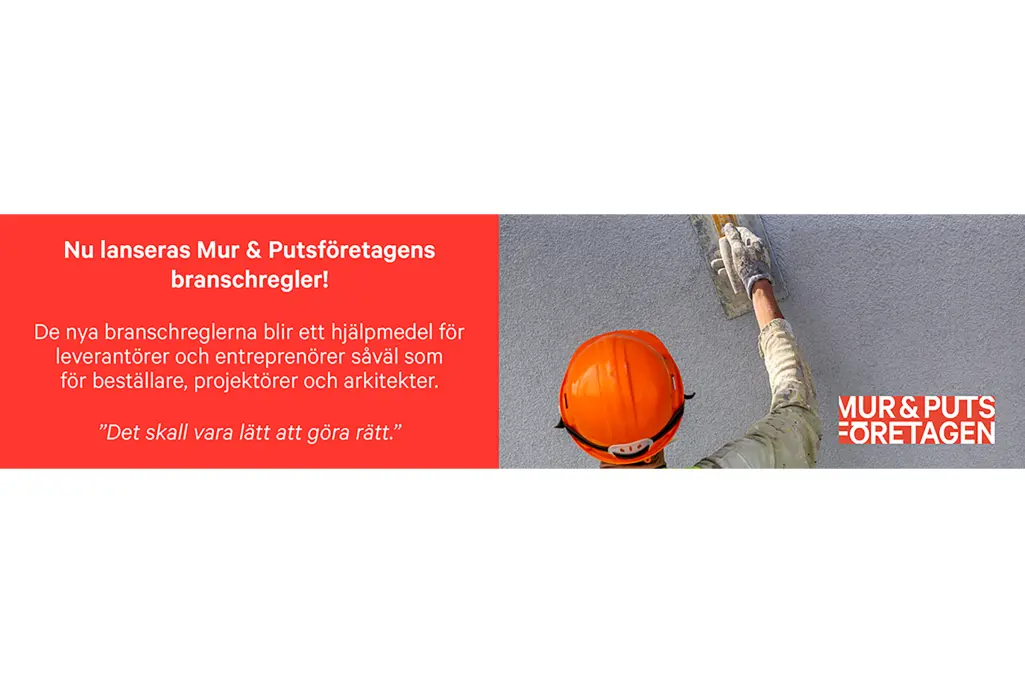 Mur & Putsföretagens branschregler
