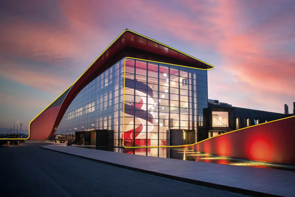 LInjen som lyfter fasaden