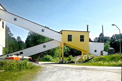 Tidstypisk betongrenovering i gruvmiljö